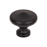 Top Knobs Peak 1 5/16" Diameter Round Knob, Flat Black - M1877