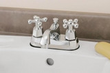 Cheviot Two Handle Centerset Lavatory Faucet with Cross Handles - Chrome - 5236-CH