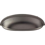 Top Knobs Somerset Cup Pull 3" (c-c) - Ash Gray - M2192