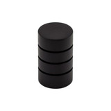 Top Knobs Stacked 5/8" Diameter Round Knob, Flat Black - M578