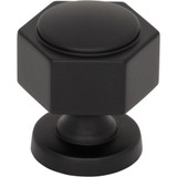Top Knobs Stanmore 1 1/4" Length Geometric Knob, Flat Black - TK3320BLK