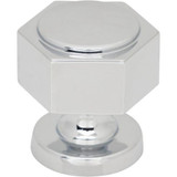 Top Knobs Stanmore 1 1/4" Length Geometric Knob, Polished Chrome - TK3320PC