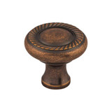 Top Knobs Swirl Cut Knob 1 1/4" - Antique Copper - M332