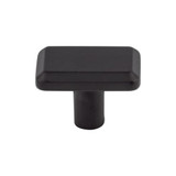 Top Knobs Telfair 1 1/2" Length Bar Knob, Flat Black - TK3010BLK