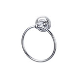 Top Knobs Edwardian Bath Ring - Rope Backplate, Polished Chrome - ED5PCF