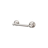 Top Knobs Edwardian Bath Tissue Holder - Ribbon Backplate, Brushed Satin Nickel - ED3BSNE
