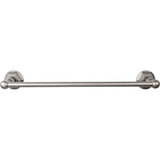 Top Knobs Edwardian Bath 18" Single Towel Bar - Antique Pewter - Hex Backplate - ED6APB