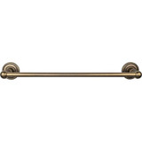 Top Knobs Edwardian Bath 18" Single Towel Bar - German Bronze - Rope Backplate - ED6GBZF