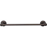 Top Knobs Edwardian Bath 18" Single Towel Bar - Oil Rubbed Bronze - Rope Backplate - ED6ORBF