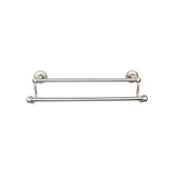 Top Knobs Edwardian Bath 24" Double Towel Bar - Beaded Backplate, Brushed Satin Nickel - ED9BSNA