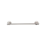 Top Knobs Edwardian Bath 24" Single Towel Bar - Brushed Satin Nickel - Beaded Backplate - ED8BSNA