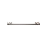 Top Knobs Edwardian Bath 24" Single Towel Bar - Brushed Satin Nickel - Oval Backplate - ED8BSNC