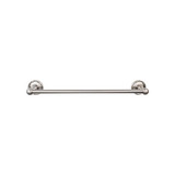 Top Knobs Edwardian Bath 24" Single Towel Bar - Brushed Satin Nickel - Ribbon Backplate - ED8BSNE