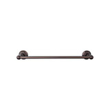 Top Knobs Edwardian Bath 24" Single Towel Bar - Oil Rubbed Bronze - Hex Backplate - ED8ORBB