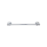 Top Knobs Edwardian Bath 24" Single Towel Bar - Polished Chrome - Beaded Backplate - ED8PCA