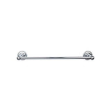 Top Knobs Edwardian Bath 24" Single Towel Bar - Polished Chrome - Rope Backplate - ED8PCF