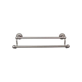 Top Knobs Edwardian Bath 30" Double Towel Bar - Antique Pewter - Rope Backplate - ED11APF
