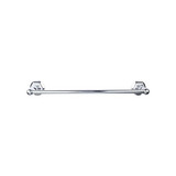 Top Knobs Edwardian Bath 30" Single Towel Bar - Polished Chrome - Hex Backplate - ED10PCB