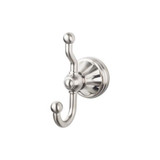 Top Knobs Hudson Bath Double Hook, Brushed Satin Nickel - HUD2BSN