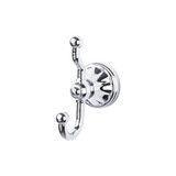 Top Knobs Hudson Bath Double Hook - Polished Chrome - HUD2PC