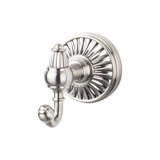 Top Knobs Tuscany Bath Double Hook, Brushed Satin Nickel - TUSC2BSN