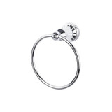 Top Knobs Hudson Bath Ring, Polished Chrome - HUD5PC