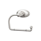 Top Knobs Edwardian Bath Tissue Hook - Oval Backplate, Brushed Satin Nickel - ED4BSNC