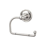 Top Knobs Edwardian Bath Tissue Hook - Brushed Satin Nickel - Ribbon Backplate - ED4BSNE