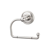 Top Knobs Edwardian Bath Tissue Hook - Brushed Satin Nickel - Rope Backplate - ED4BSNF