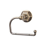 Top Knobs Edwardian Bath Tissue Hook - German Bronze - Hex Backplate - ED4GBZB