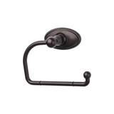 Top Knobs Edwardian Bath Tissue Hook - Oil Rubbed Bronze - Oval Backplate - ED4ORBC