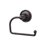Top Knobs Edwardian Bath Tissue Hook - Oil Rubbed Bronze - Ribbon Backplate - ED4ORBE