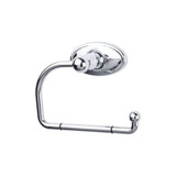 Top Knobs Edwardian Bath Tissue Hook - Polished Chrome - Oval Backplate - ED4PCC