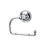 Top Knobs Edwardian Bath Tissue Hook - Polished Chrome - Ribbon Backplate - ED4PCE