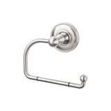 Top Knobs Edwardian Bath Tissue Hook - Beaded Backplate, Brushed Satin Nickel - ED4BSNA