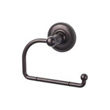 Top Knobs Edwardian Bath Tissue Hook - Oil Rubbed Bronze - Beaded Backplate - ED4ORBA