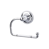 Top Knobs Edwardian Bath Tissue Hook - Polished Chrome - Beaded Backplate - ED4PCA