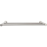 Top Knobs Hopewell Bath 18" Double Towel Bar - Brushed Satin Nickel - HOP7BSN
