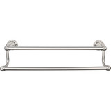 Top Knobs Hudson Bath 24" Double Towel Bar, Brushed Satin Nickel - HUD9BSN