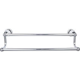 Top Knobs Hudson Bath 24" Double Towel Bar - Polished Chrome - HUD9PC