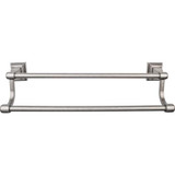 Top Knobs Stratton Bath 24" Double Towel Bar, Antique Pewter - STK9AP