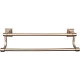 Top Knobs Stratton Bath 24" Double Towel Bar - Brushed Bronze - STK9BB