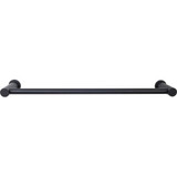 Top Knobs Hopewell Bath 24" Single Towel Bar - Flat Black - HOP8BLK