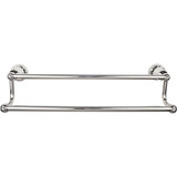 Top Knobs Hudson Bath 30" Double Towel Bar, Polished Nickel - HUD11PN