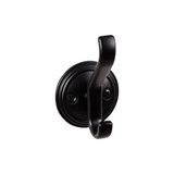 Top Knobs Reeded Wall Hooks 3 1/8", Flat Black - TK1061BLK