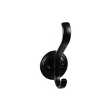 Top Knobs Reeded Wall Hooks 4 11/16", Flat Black - TK1062BLK