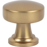 Atlas Browning Round Door Knob 1 1/4 Inch - Warm Brass, 325-WB