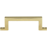 Atlas Campaign Bar Door Pull 3 Inch (c-c) - Polished Brass, 384-PB