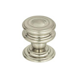 Atlas Campaign Round Door Knob 1 1/4 Inch - Brushed Nickel, 376-BRN