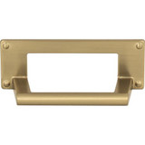 Atlas Bradbury Cup Door Pull 3 Inch (c-c) - Warm Brass, A301-WB